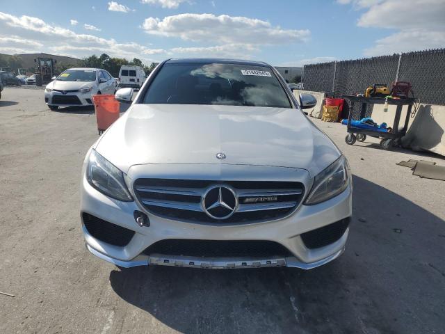 55SWF4KBXGU110952 - 2016 MERCEDES-BENZ C 300 4MATIC SILVER photo 5