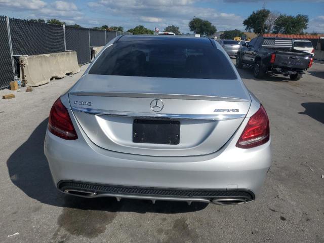 55SWF4KBXGU110952 - 2016 MERCEDES-BENZ C 300 4MATIC SILVER photo 6