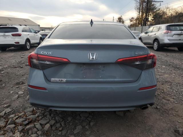 2HGFE2F50NH590358 - 2022 HONDA CIVIC SPORT BLUE photo 6