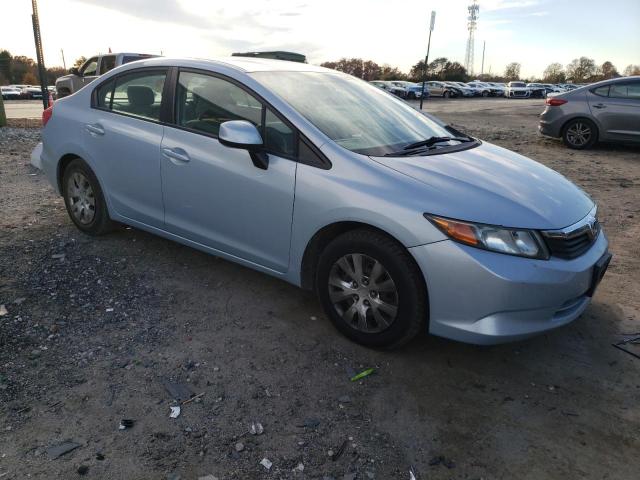 19XFB2F54CE025823 - 2012 HONDA CIVIC LX BLUE photo 4