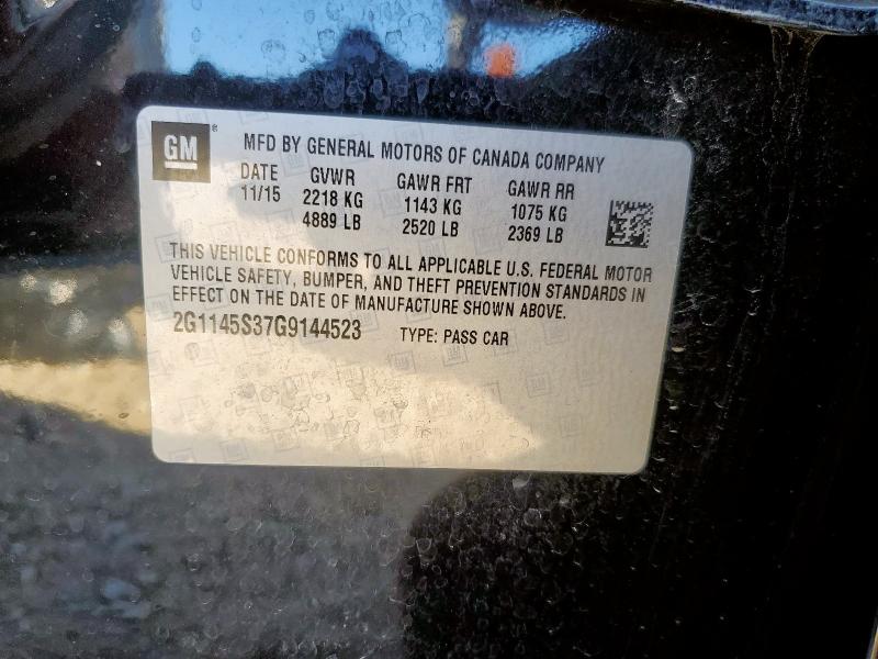 2G1145S37G9144523 - 2016 CHEVROLET IMPALA LTZ 黑色 照片 13