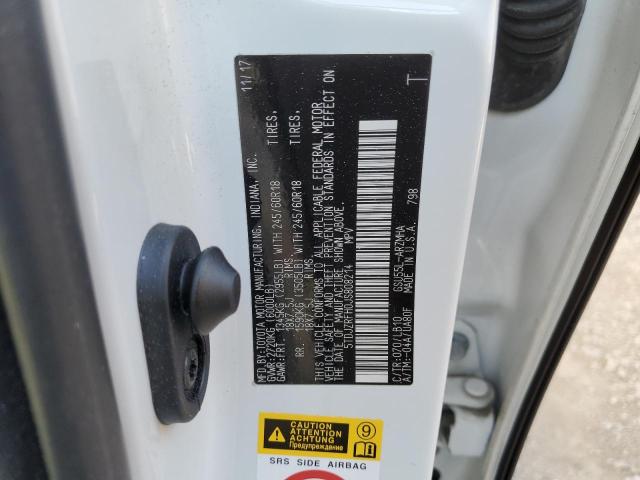 5TDJZRFH0JS808214 - 2018 TOYOTA HIGHLANDER SE WHITE photo 13