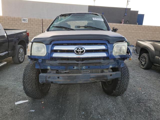 5TBET34175S492413 - 2005 TOYOTA TUNDRA DOUBLE CAB SR5 BLUE photo 5