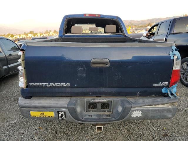 5TBET34175S492413 - 2005 TOYOTA TUNDRA DOUBLE CAB SR5 BLUE photo 6