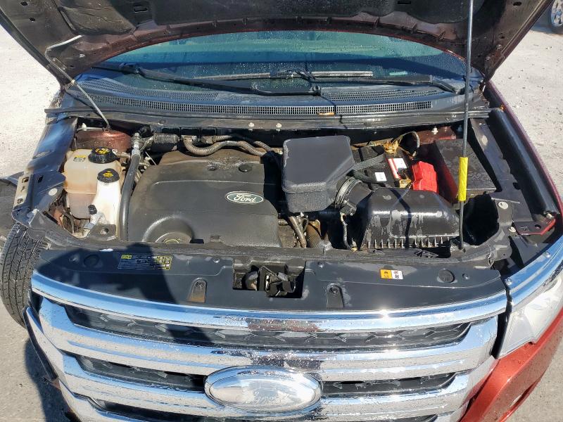 2FMDK3JC2EBA65391 - 2014 FORD EDGE SEL ORANGE photo 12