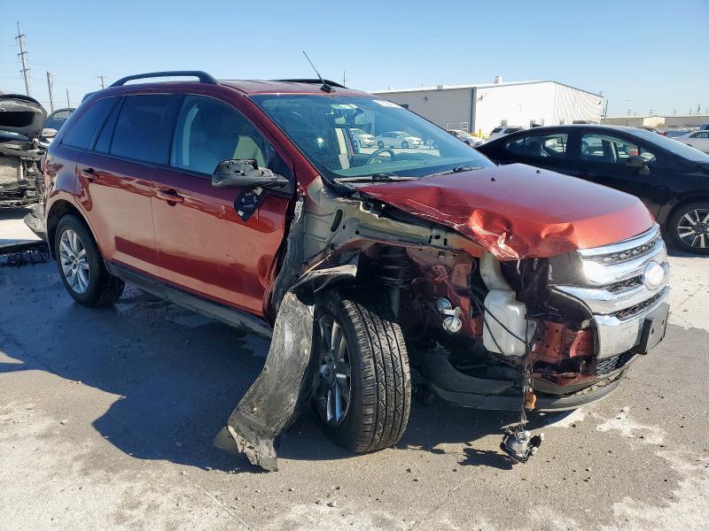 2FMDK3JC2EBA65391 - 2014 FORD EDGE SEL ORANGE photo 4