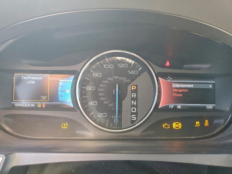 2FMDK3JC2EBA65391 - 2014 FORD EDGE SEL ORANGE photo 9