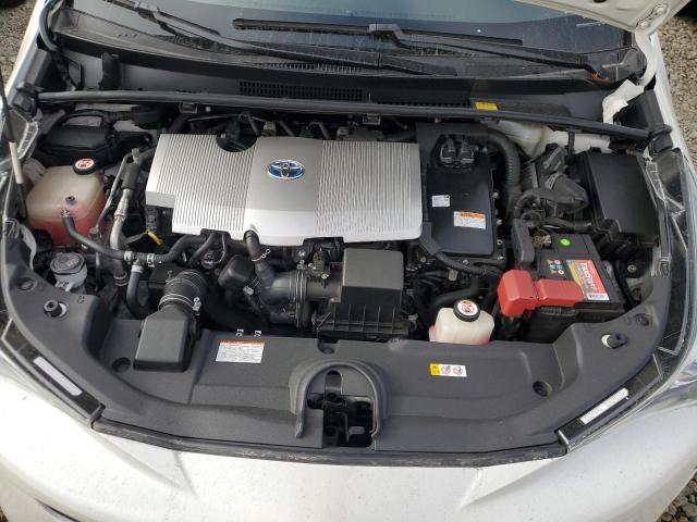 JTDKBRFU1J3061181 - 2018 TOYOTA PRIUS WHITE photo 11