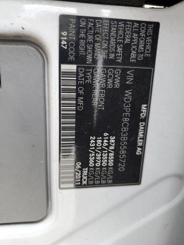 WD3PE8CB3B5585720 - 2011 MERCEDES-BENZ SPRINTER 2500 WHITE photo 13