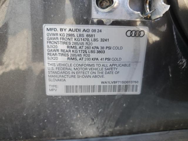 WA1LVBF71SD013750 - 2025 AUDI Q7 PREMIUM PLUS 灰色 照片 13