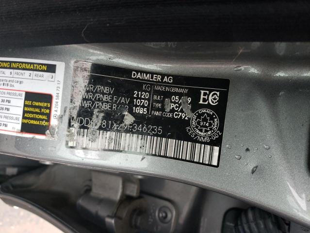 WDDGF81X29F346235 - 2009 MERCEDES-BENZ C 300 4MATIC SILVER photo 12