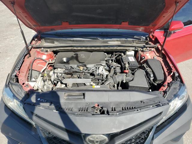 4T1B61HK0KU276608 - 2019 TOYOTA CAMRY XSE RED photo 11