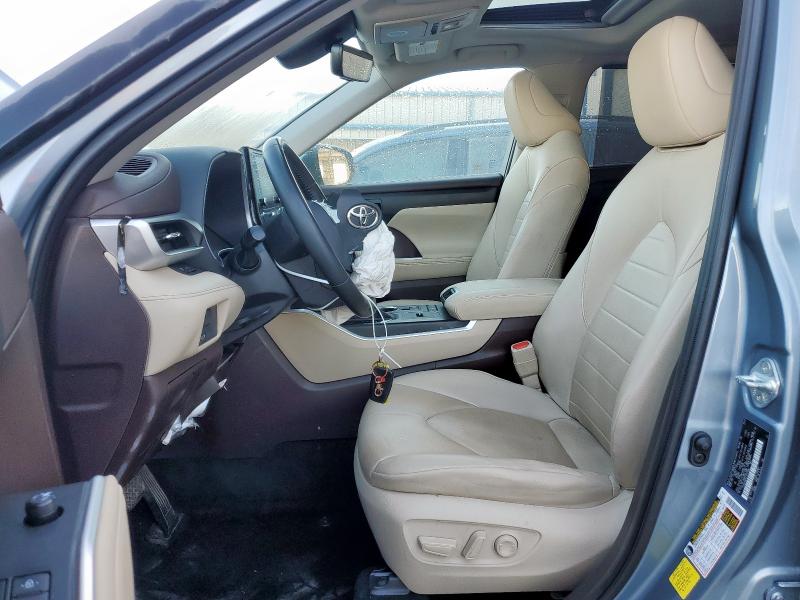 5TDGZRAH4LS017009 - 2020 TOYOTA HIGHLANDER XLE Mavi fotoğraf 7