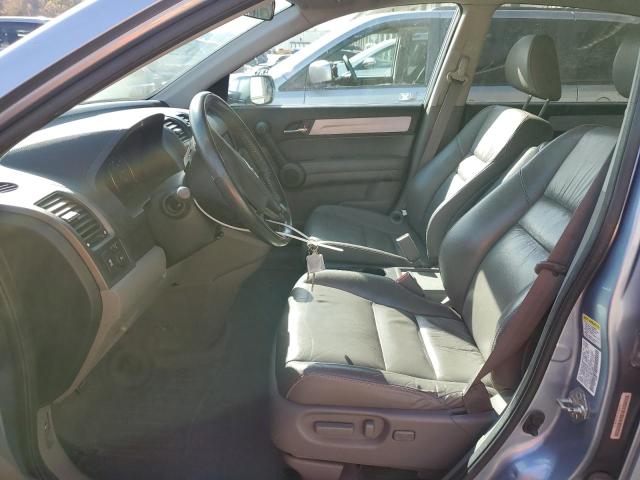 5J6RE4H76AL058917 - 2010 HONDA CR-V EXL BLUE photo 7