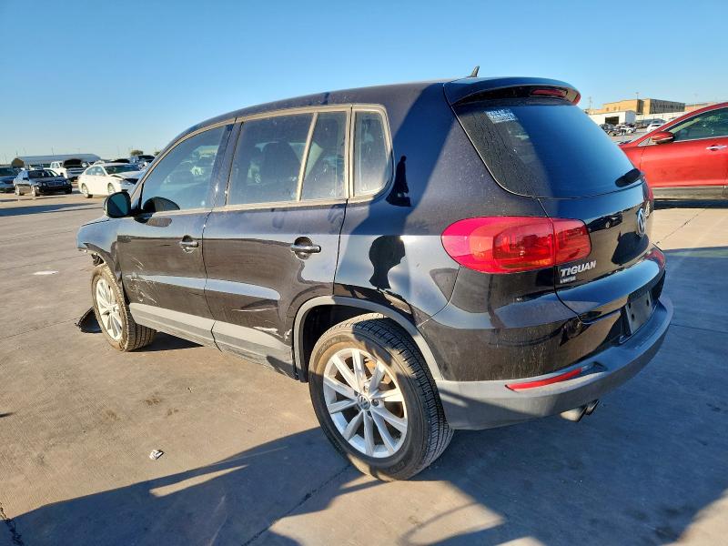 WVGAV7AX3HK044953 - 2017 VOLKSWAGEN TIGUAN S BLACK photo 2