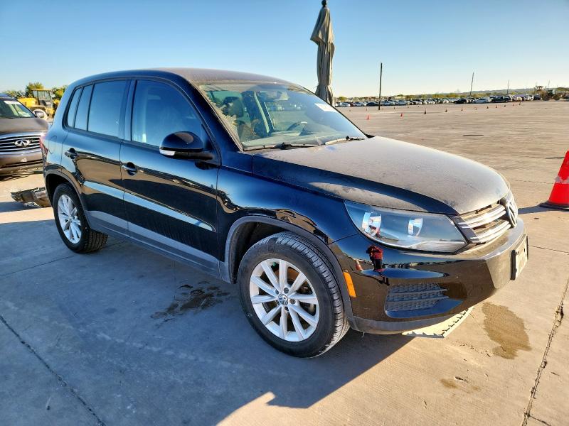 WVGAV7AX3HK044953 - 2017 VOLKSWAGEN TIGUAN S BLACK photo 4