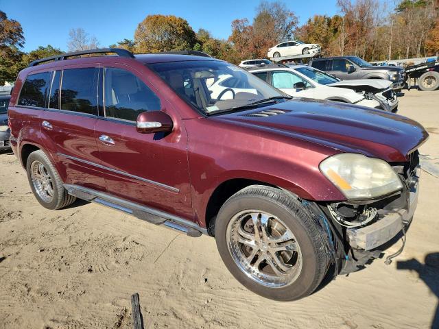 4JGBF71E57A115283 - 2007 MERCEDES-BENZ GL 450 4MATIC BURGUNDY photo 4