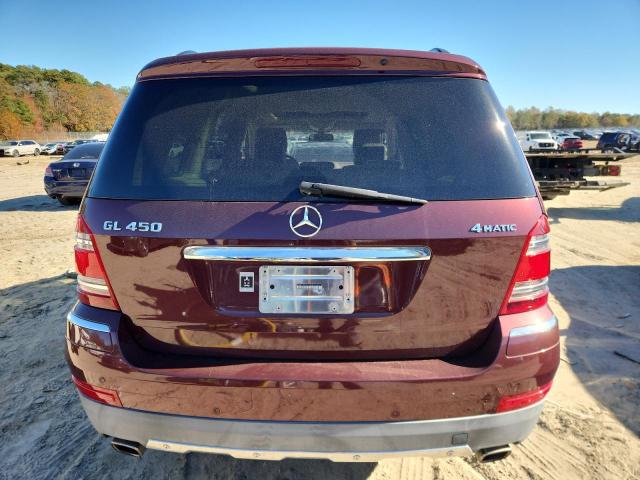 4JGBF71E57A115283 - 2007 MERCEDES-BENZ GL 450 4MATIC BURGUNDY photo 6