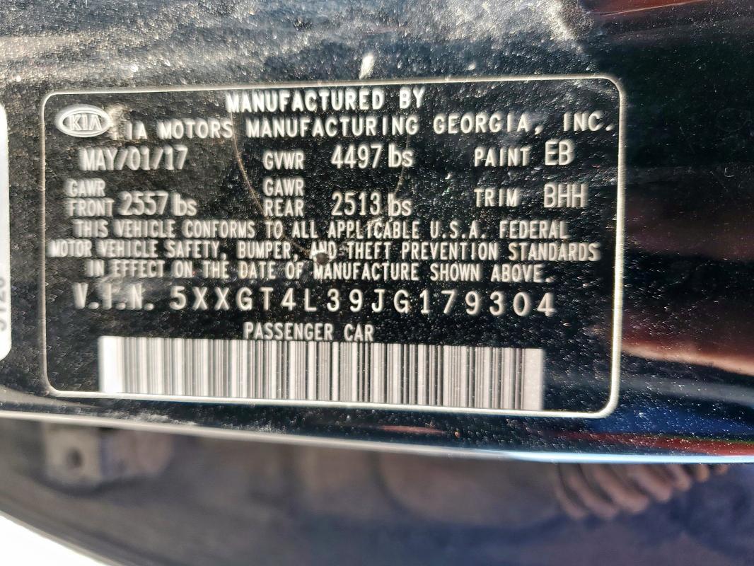 5XXGT4L39JG179304 - 2018 KIA OPTIMA LX Qara foto 12