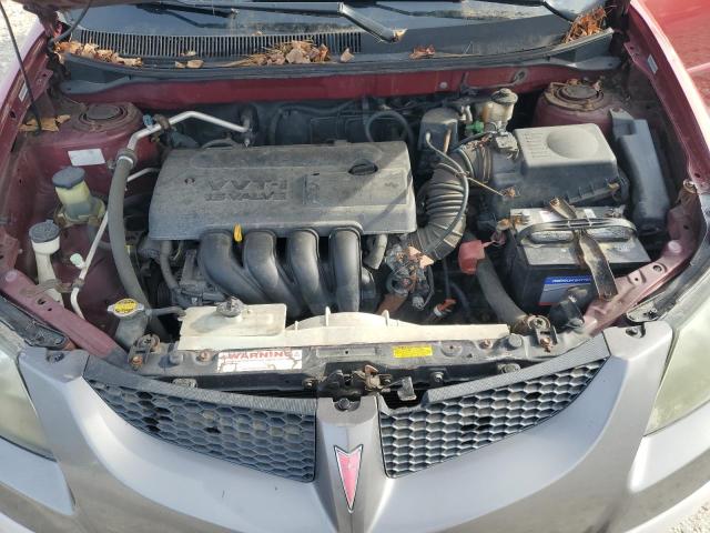 5Y2SL62894Z415079 - 2004 PONTIAC VIBE RED photo 11