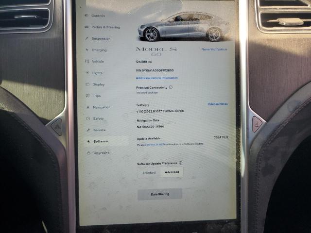 5YJSA1AG9DFP12800 - 2013 TESLA MODEL S Қызғылт сары фото 9