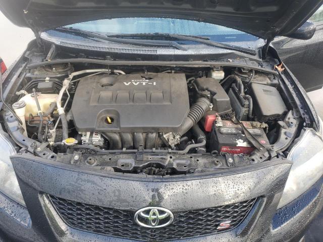 2T1BU4EE5AC433040 - 2010 TOYOTA COROLLA BASE BLACK photo 11