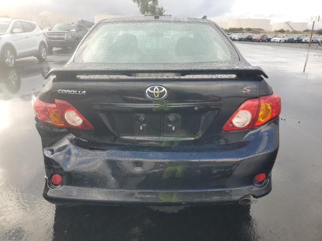 2T1BU4EE5AC433040 - 2010 TOYOTA COROLLA BASE BLACK photo 6