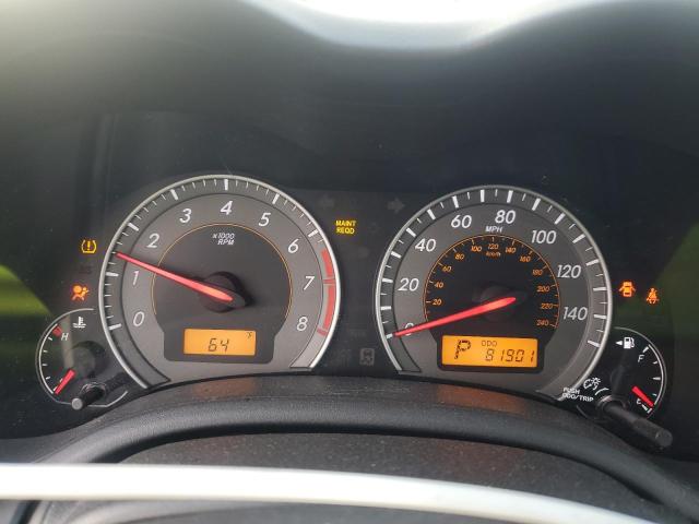 2T1BU4EE5AC433040 - 2010 TOYOTA COROLLA BASE BLACK photo 9