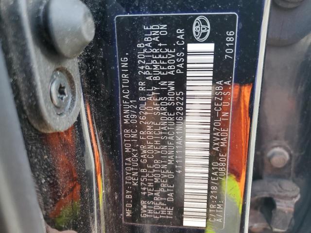 4T1T11AK1NU628225 - 2022 TOYOTA CAMRY SE Qara foto 13