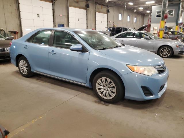 4T4BF1FKXDR293511 - 2013 TOYOTA CAMRY L BLUE photo 4