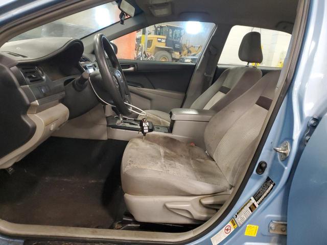 4T4BF1FKXDR293511 - 2013 TOYOTA CAMRY L BLUE photo 7