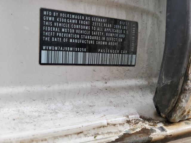 WVWDM7AJ9BW199250 - 2011 VOLKSWAGEN GOLF Ağ foto 12