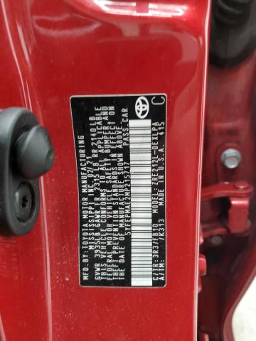 5YFEPMAE2MP215717 - 2021 TOYOTA COROLLA LE წითელი ფოტო 12