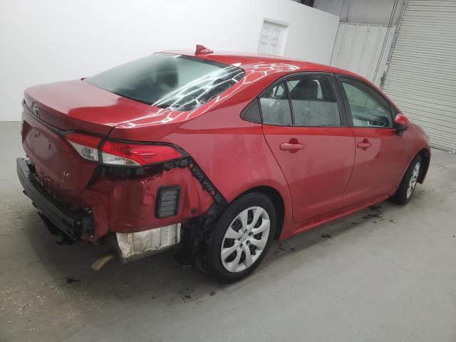 5YFEPMAE2MP215717 - 2021 TOYOTA COROLLA LE წითელი ფოტო 3