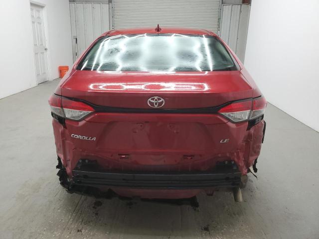 5YFEPMAE2MP215717 - 2021 TOYOTA COROLLA LE წითელი ფოტო 6