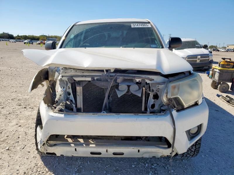 5TFLU4EN6EX090055 - 2014 TOYOTA TACOMA DOUBLE CAB WHITE photo 5