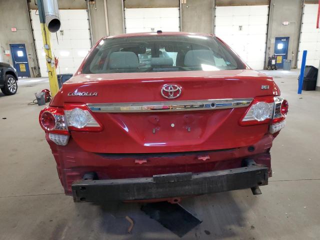 2T1BU4EE0DC980639 - 2013 TOYOTA COROLLA BASE წითელი ფოტო 6