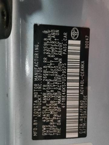 4T1BE46K57U579575 - 2007 TOYOTA CAMRY CE Niebieski zdjęcie 12