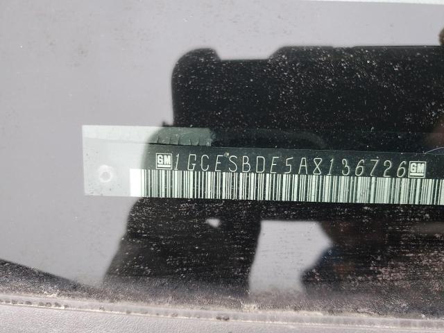 1GCESBDE5A8136726 - 2010 CHEVROLET COLORADO BLUE photo 12