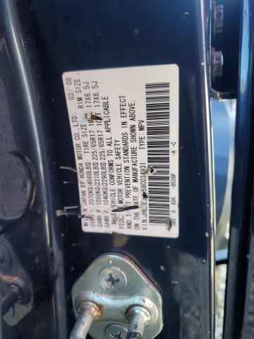 JHLRE38758C034931 - 2008 HONDA CR-V EXL Mavi foto 13