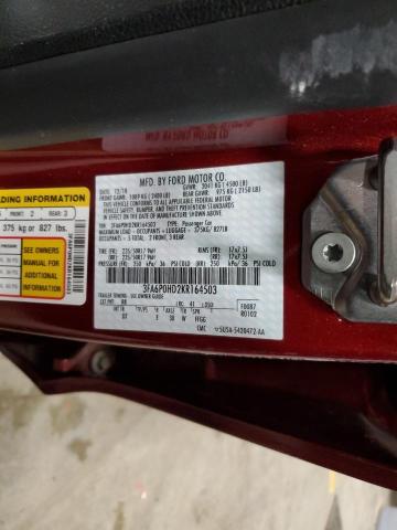 3FA6P0HD2KR164503 - 2019 FORD FUSION SE Bordo foto 12