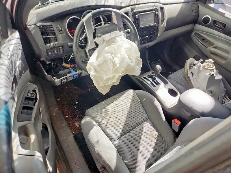 5TFLU4EN1EX096586 - 2014 TOYOTA TACOMA DOUBLE CAB GRAY photo 8