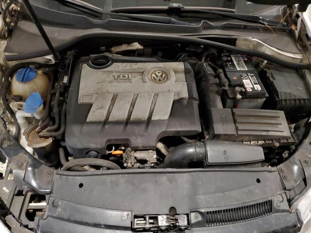 3VWPL7AJ5DM675770 - 2013 VOLKSWAGEN JETTA TDI WHITE photo 11