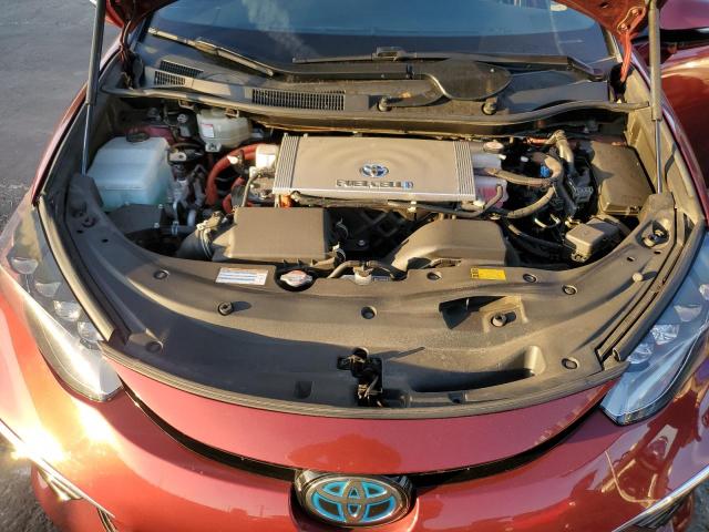 JTDBVRBD4KA006346 - 2019 TOYOTA MIRAI Бордовый фото 11