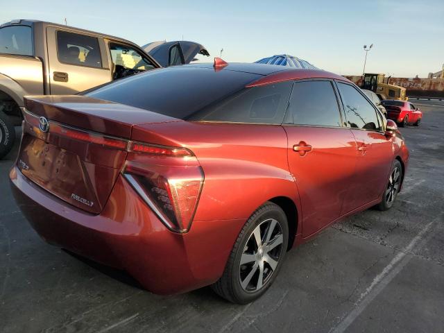 JTDBVRBD4KA006346 - 2019 TOYOTA MIRAI Бордовый фото 3