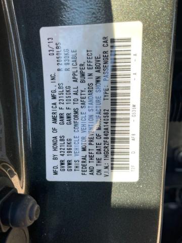 1HGCR2F84DA140582 - 2013 HONDA ACCORD EXL GREEN photo 10