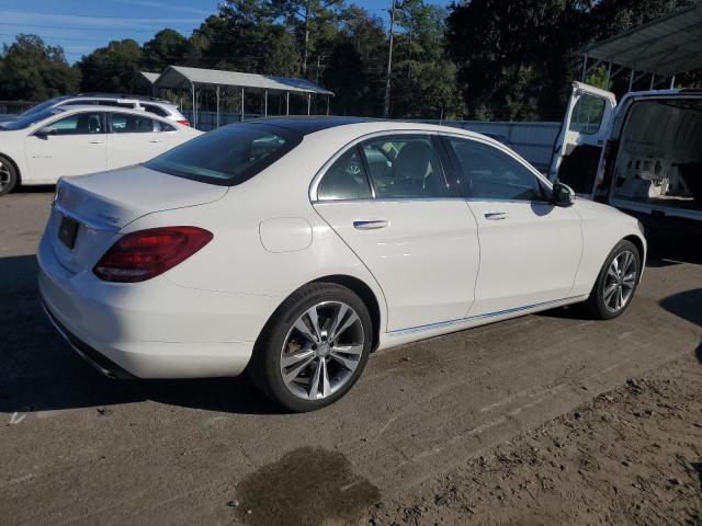 55SWF4KB9FU069003 - 2015 MERCEDES-BENZ C 300 4MATIC WHITE photo 3