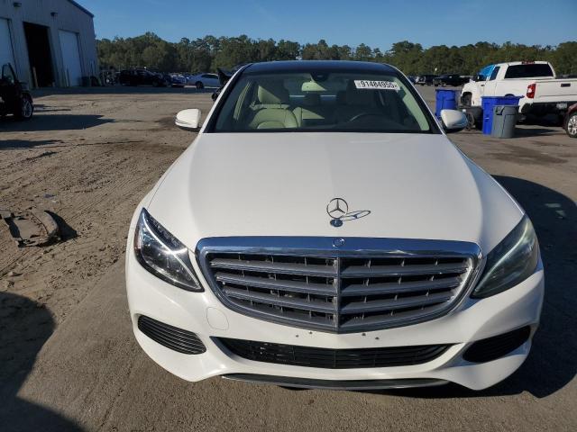 55SWF4KB9FU069003 - 2015 MERCEDES-BENZ C 300 4MATIC WHITE photo 5