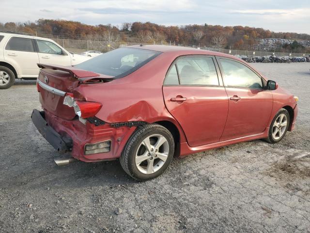 2T1BU4EEXBC604950 - 2011 TOYOTA COROLLA BASE RED photo 3