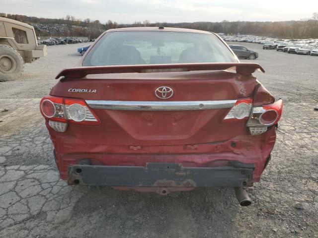 2T1BU4EEXBC604950 - 2011 TOYOTA COROLLA BASE RED photo 6